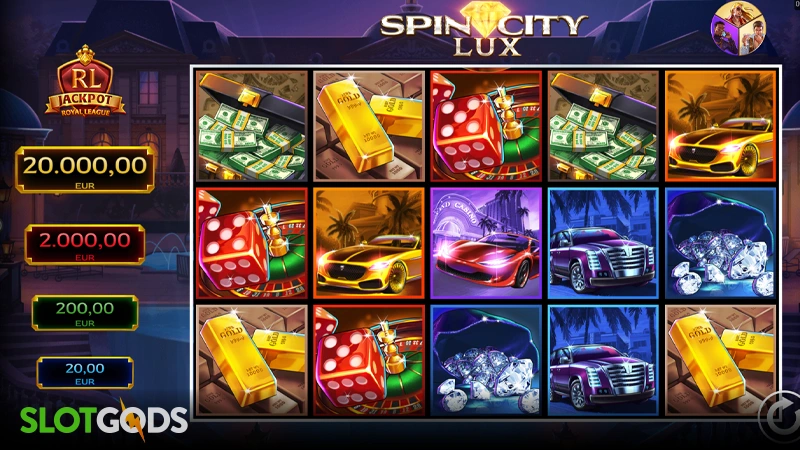 Royal League Spin City Lux Slot - Screenshot 1