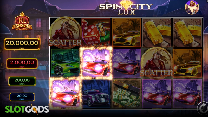 Royal League Spin City Lux Slot - Screenshot 2