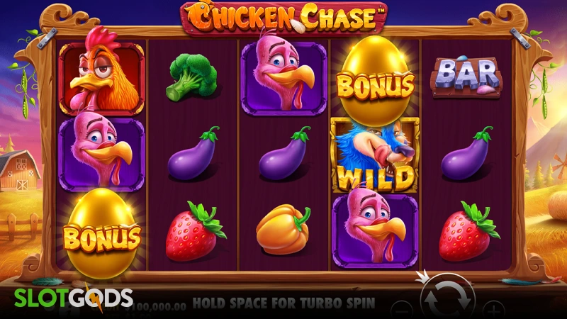 Chicken Chase Slot - Screenshot 1