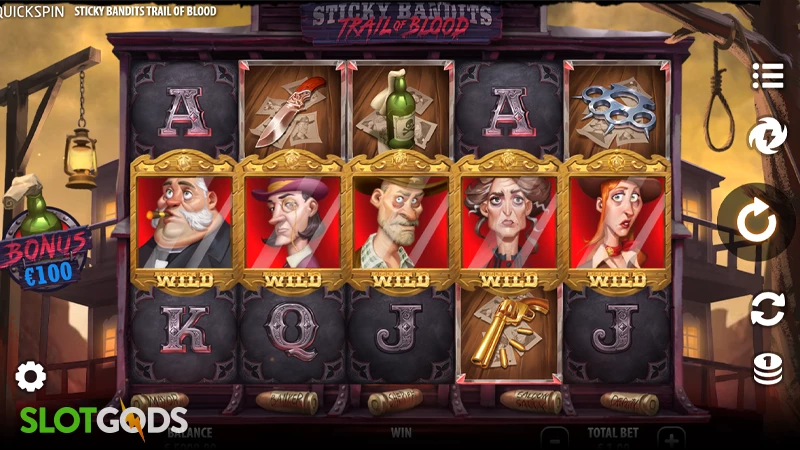 Sticky Bandits: Trail of Blood Online Slot by Quickspin