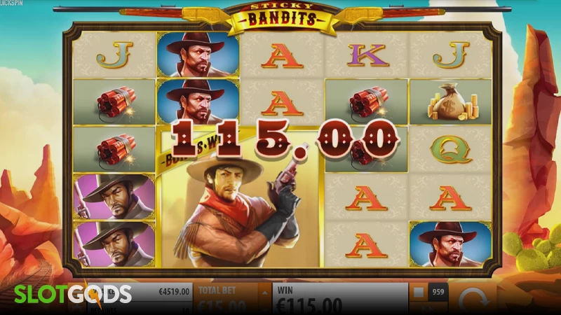 Sticky Bandits Slot - Screenshot 1
