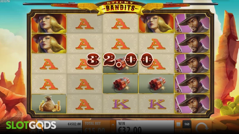Sticky Bandits Slot - Screenshot 3