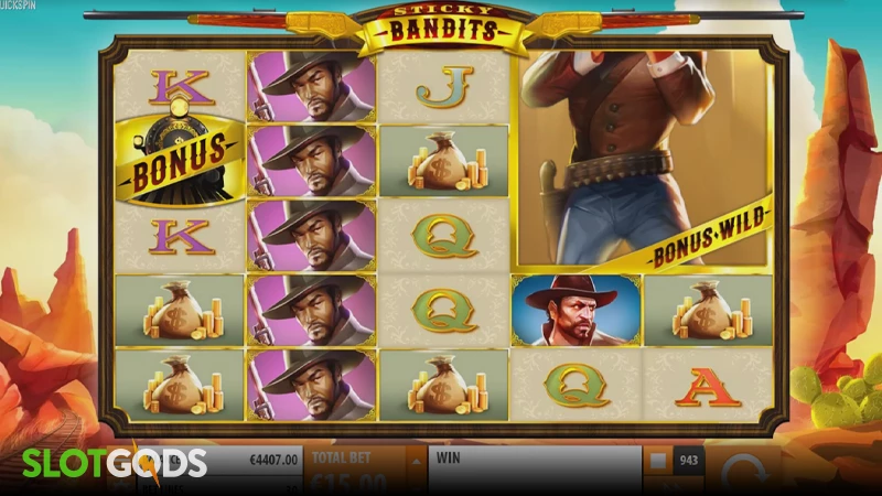 Sticky Bandits Slot - Screenshot 4