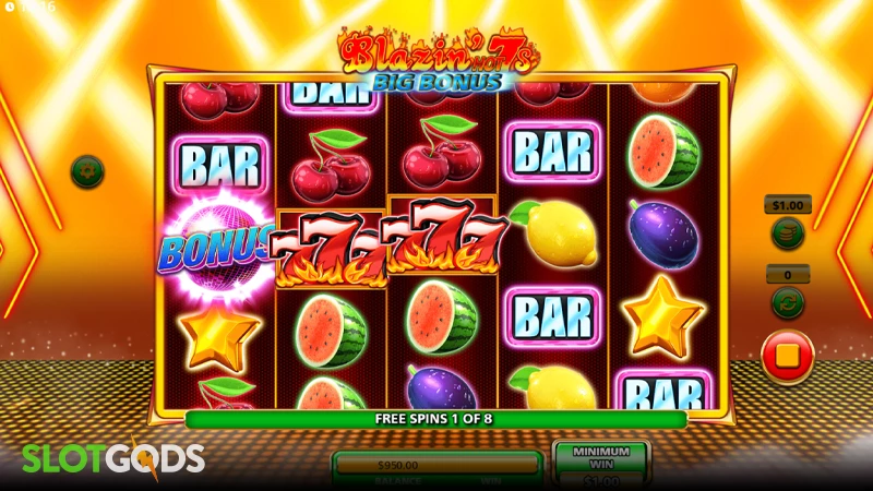 Blazin Hot 7s Big Bonus Slot - Screenshot 3