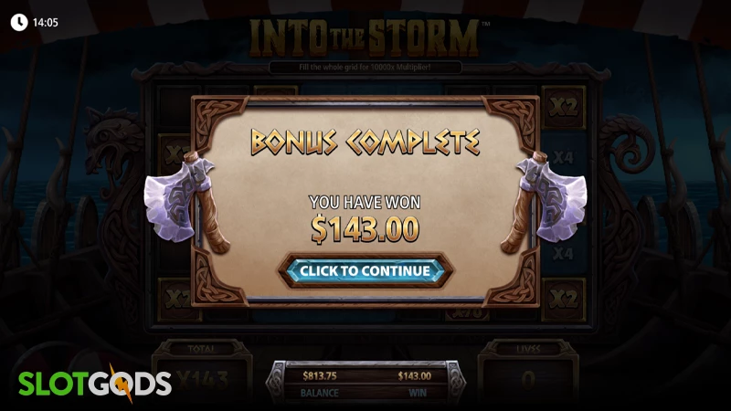 Into The Storm Slot - Screenshot 4