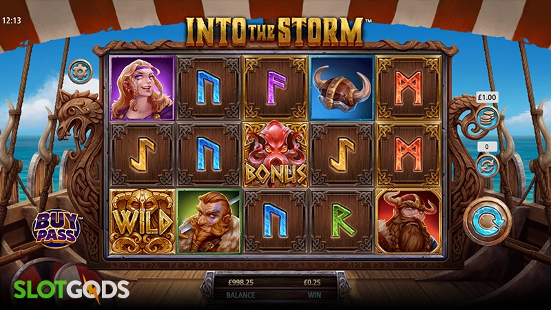 Into The Storm Slot - Screenshot 1