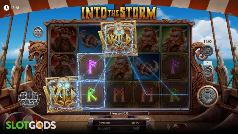Into The Storm Slot - Screenshot 2