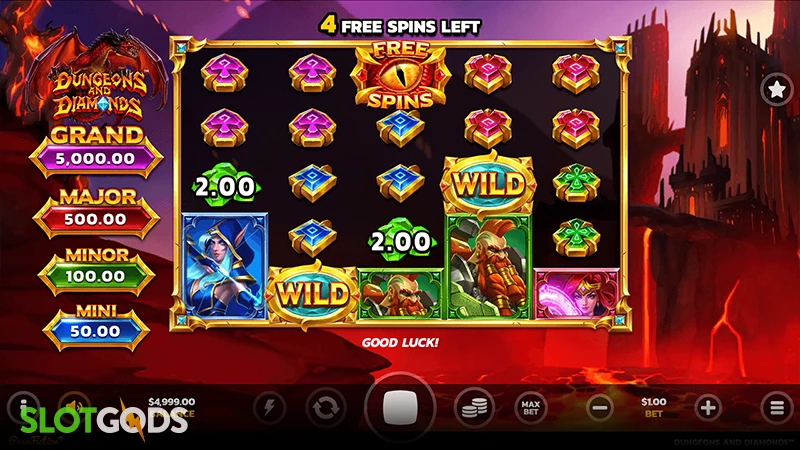 Dungeons and Diamonds Slot - Screenshot 2