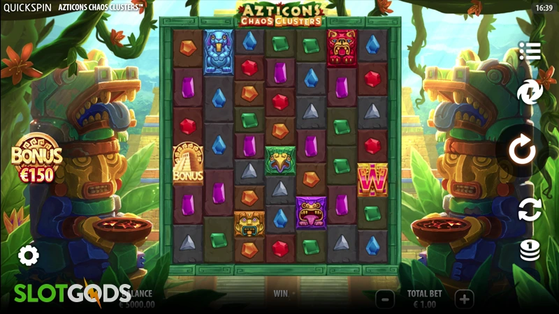 Azticons Chaos Clusters Slot - Screenshot 1