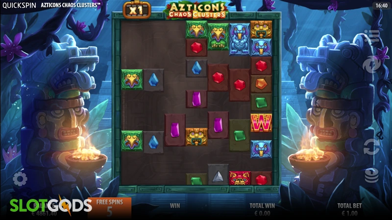 Azticons Chaos Clusters Slot - Screenshot 3