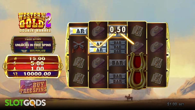 Western Gold 2: Double Barrel Slot - Screenshot 2