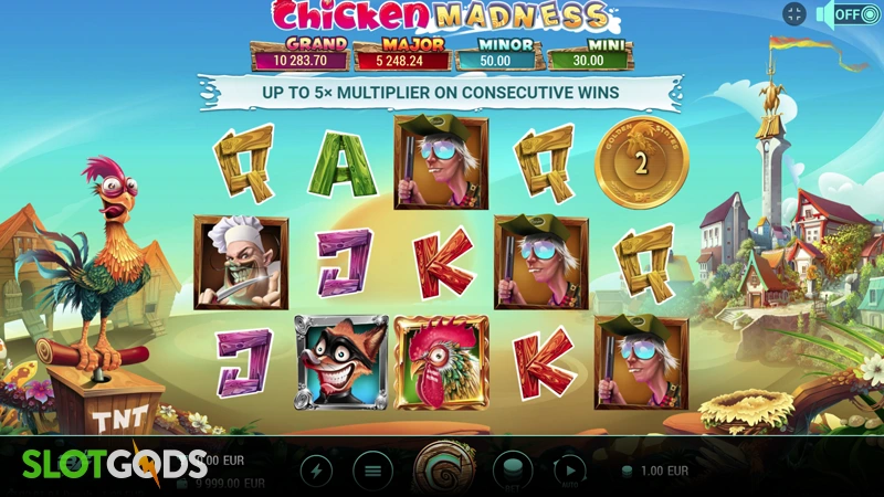 Chicken Madness Online Slot by BF Games