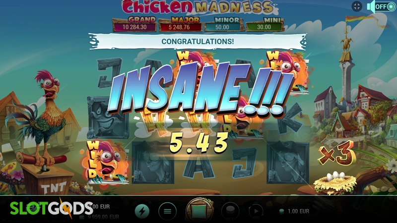 Chicken Madness Slot - Screenshot 2
