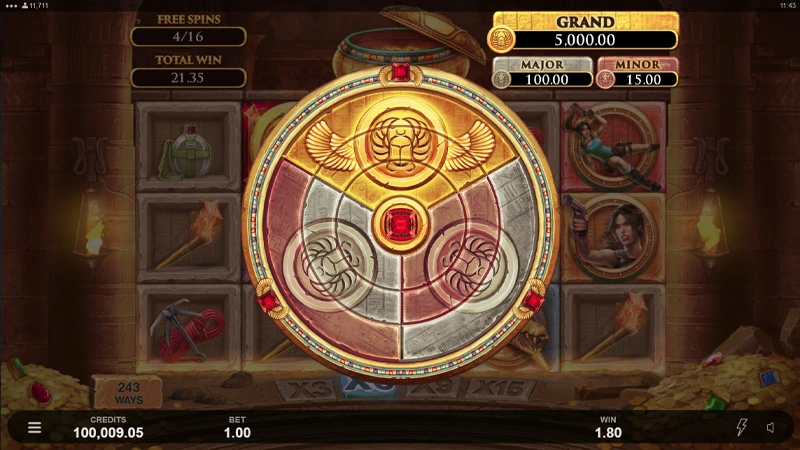 Lara Croft Temple and Tombs Slot - Screenshot 2