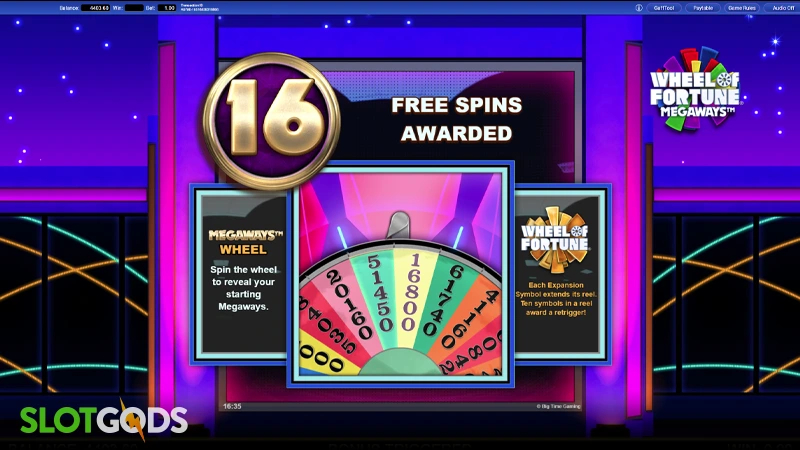 Wheel of Fortune Megaways Slot - Screenshot 3