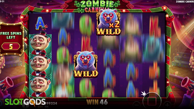 Zombie Carnival Slot - Screenshot 3