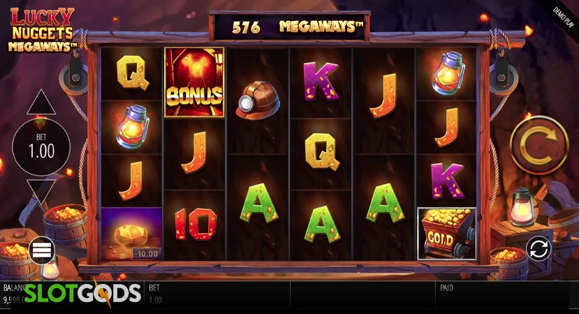Lucky Nuggets Megaways Slot - Screenshot 1