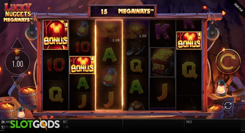 Lucky Nuggets Megaways Slot - Screenshot 3