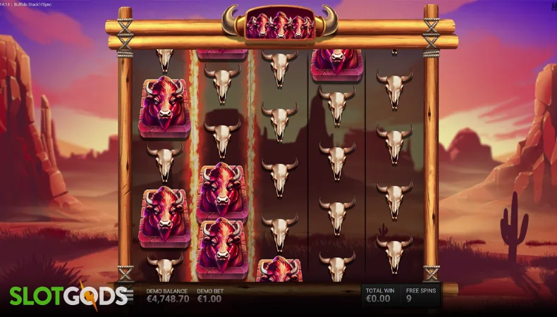 Buffalo Stack 'n' Sync Slot - Screenshot 2