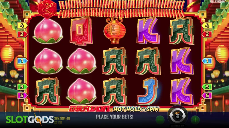 Dragon Hot Hold and Spin Slot - Screenshot 1