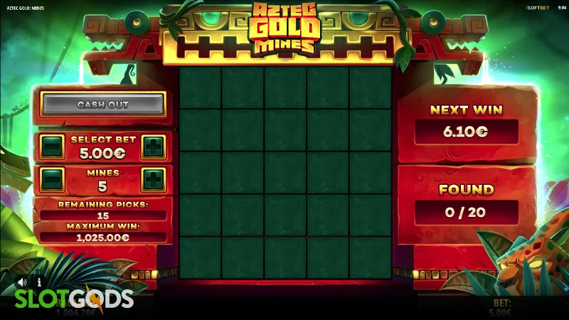 Aztec Gold Mines Slot - Screenshot 1