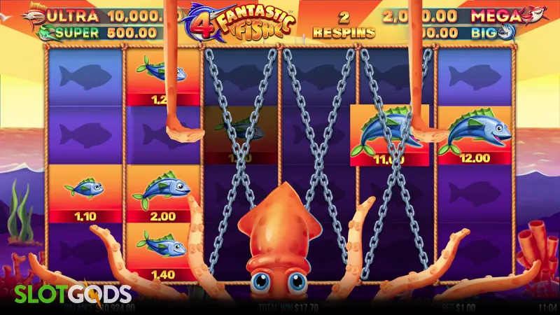 4 Fantastic Fish Slot - Screenshot 2