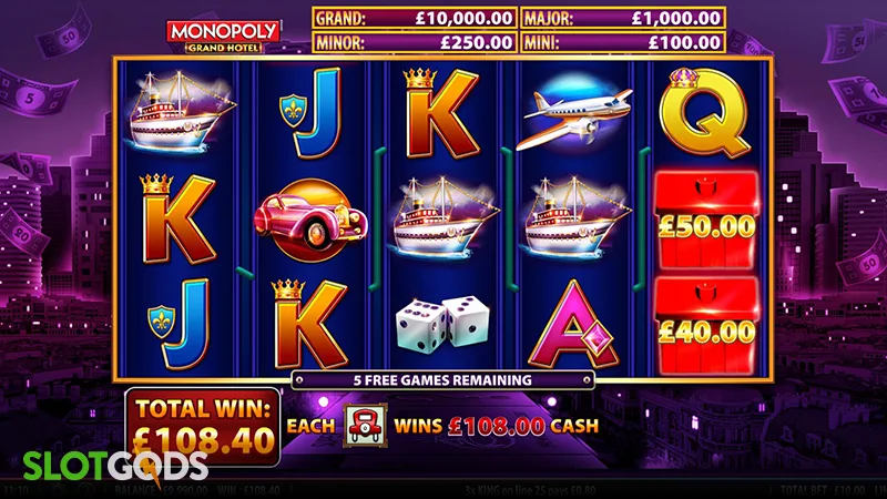 Monopoly Grand Hotel Slot - Screenshot 1