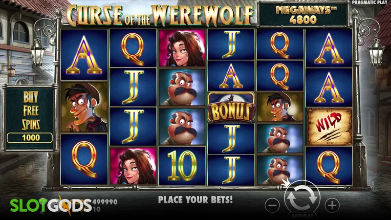 Curse of the Werewolf Megaways Slot - Screenshot 1