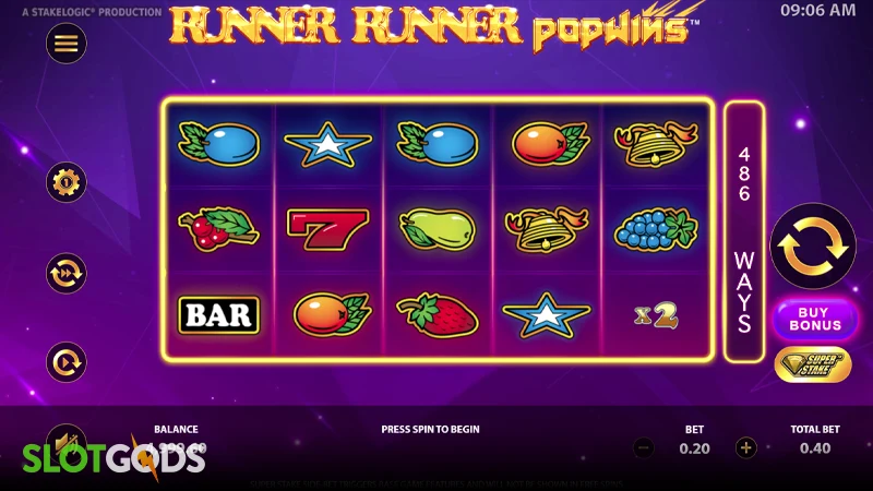 Runner Runner PopWins Slot - Screenshot 1