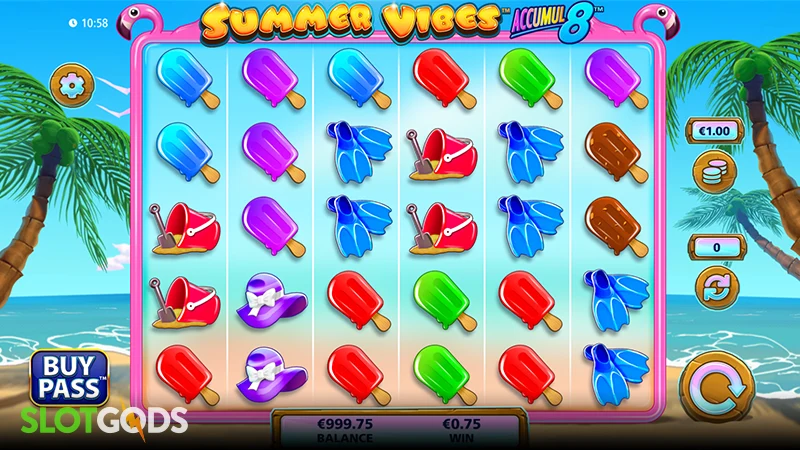 Summer Vibes Accumul8 Slot - Screenshot 1