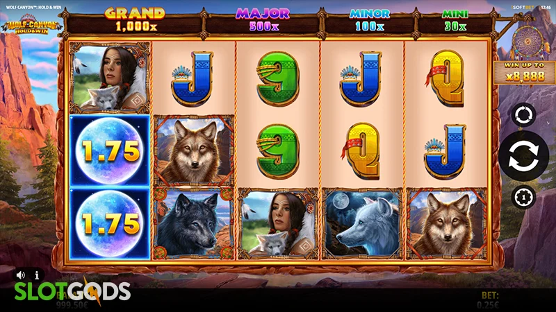Wolf Canyon: Hold & Win Slot - Screenshot 1