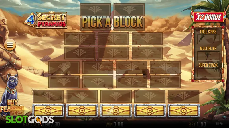 4 Secret Pyramids Slot - Screenshot 4