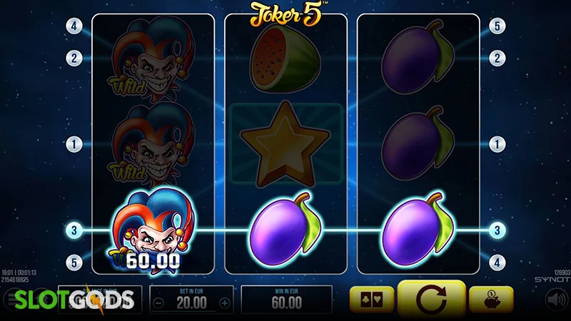 Joker 5 Online Slot by SYNOT Games