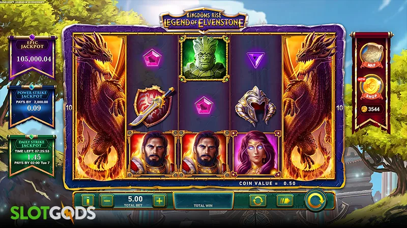 Kingdoms Rise: Legend of Elvenstone Slot - Screenshot 1