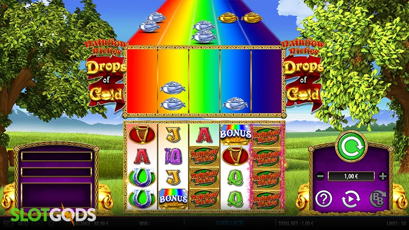 Rainbow Riches Drops of Gold Slot - Screenshot 