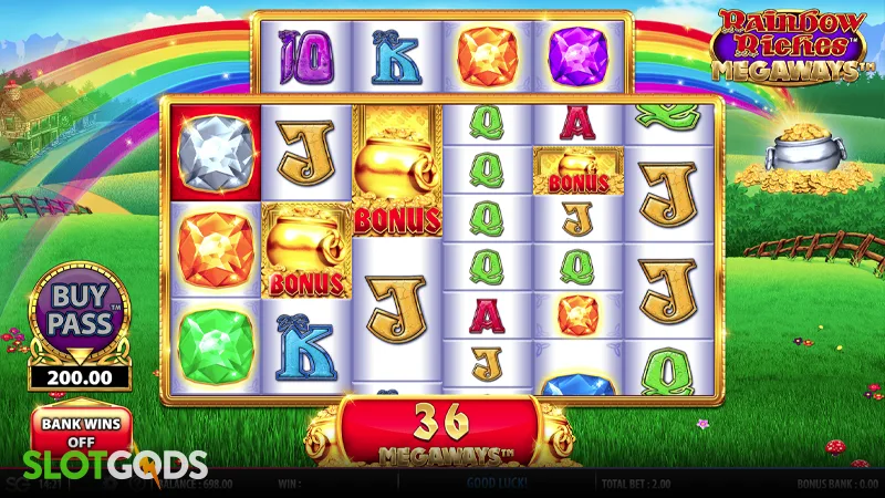 Rainbow Riches Megaways Slot - Screenshot 2