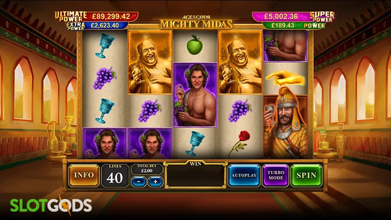 Age of the Gods: Mighty Midas Slot - Screenshot 3