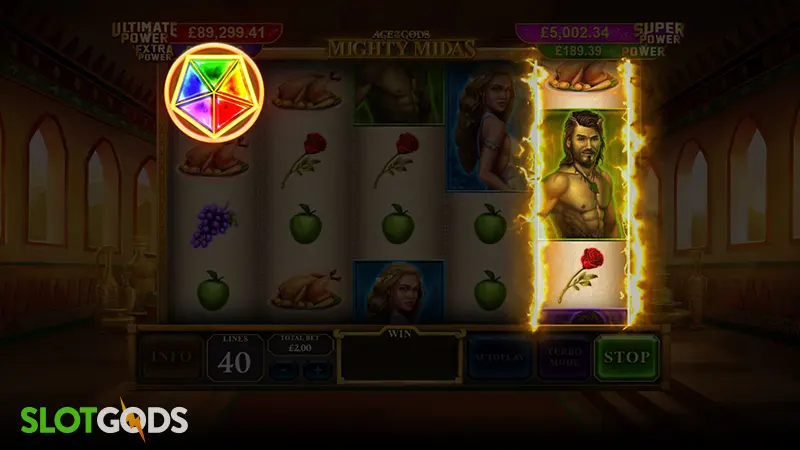Age of the Gods: Mighty Midas Slot - Screenshot 2