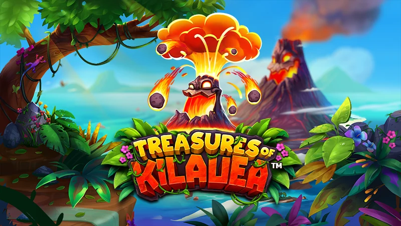 Treasures of Kilauea erupts with fixed jackpots, free spins and more!