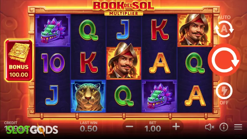 Book Del Sol: Multiplier Slot - Screenshot 1