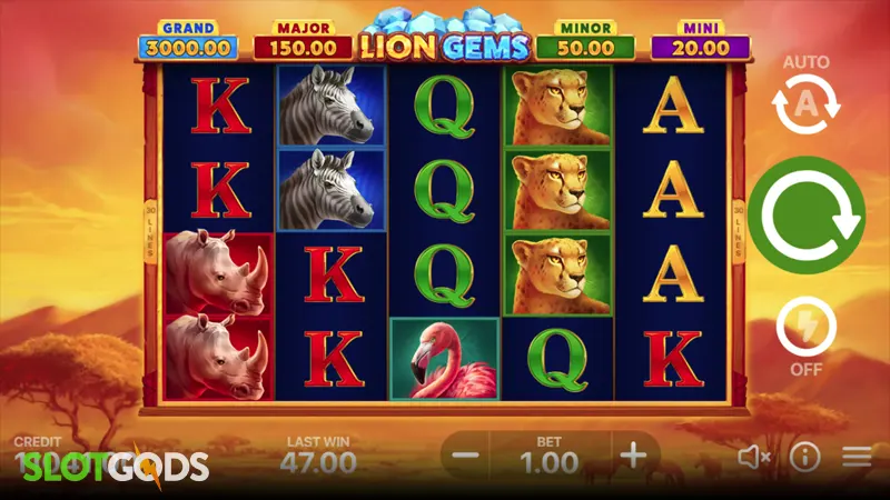 Lion Gems: Hold and Win Slot - Screenshot 1