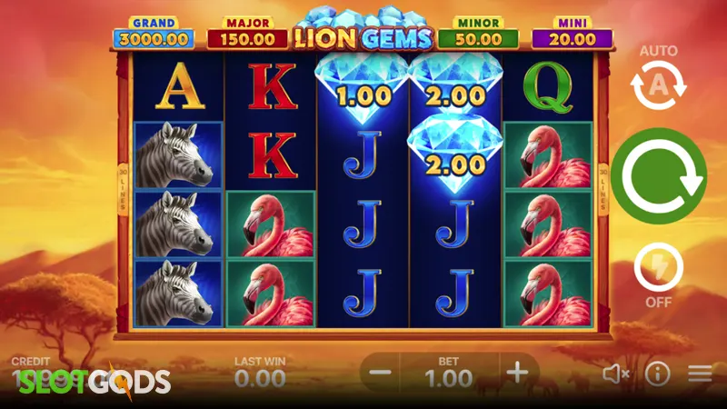 Lion Gems: Hold and Win Slot - Screenshot 3