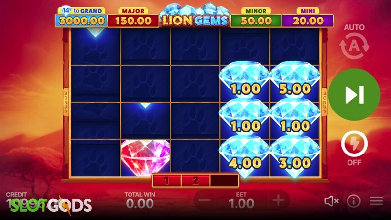 Lion Gems: Hold and Win Slot - Screenshot 2