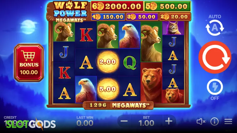 Wolf Power Megaways Slot - Screenshot 1