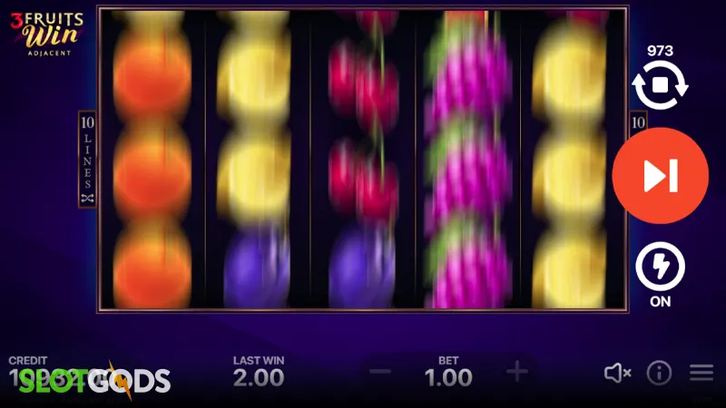 3 Fruits Win: 10 Lines Slot - Screenshot 2
