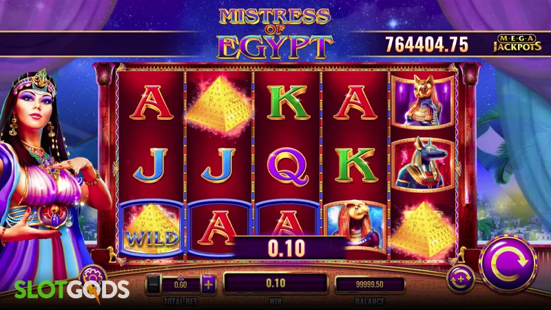 Mistress of Egypt MegaJackpots Slot - Screenshot 1