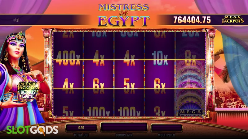 Mistress of Egypt MegaJackpots Slot - Screenshot 3
