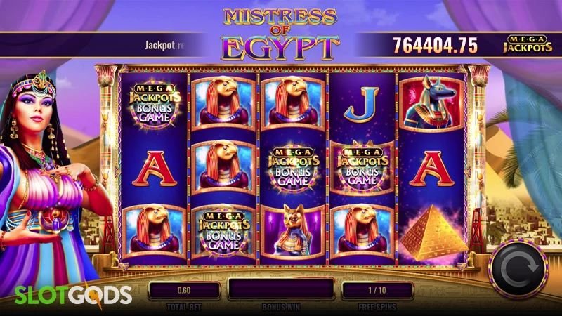 Mistress of Egypt MegaJackpots Slot - Screenshot 2
