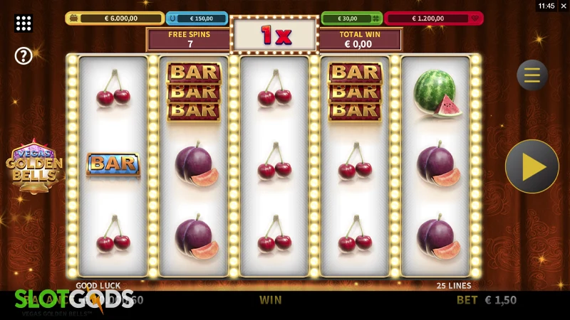 Vegas Golden Bells Slot - Screenshot 3