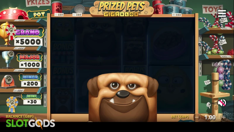 Prized Pets Gigablox Slot - Screenshot 2